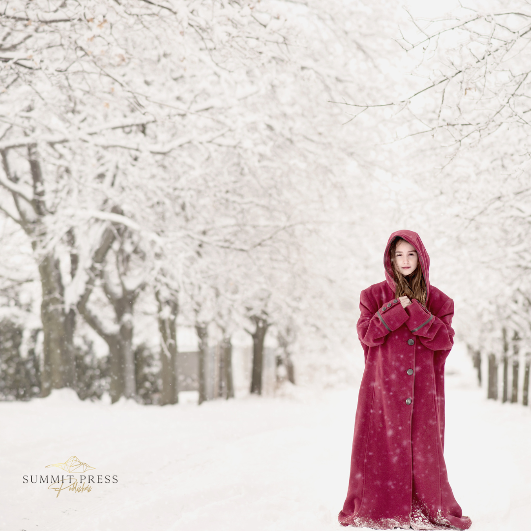 The girl in the puffy red coat