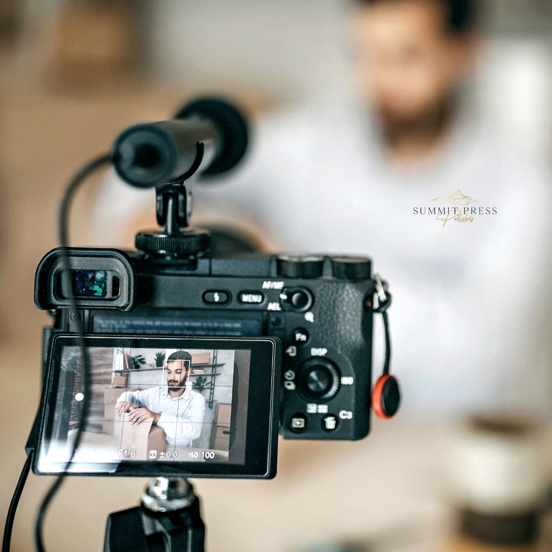 An author doing the work to market his/her books online