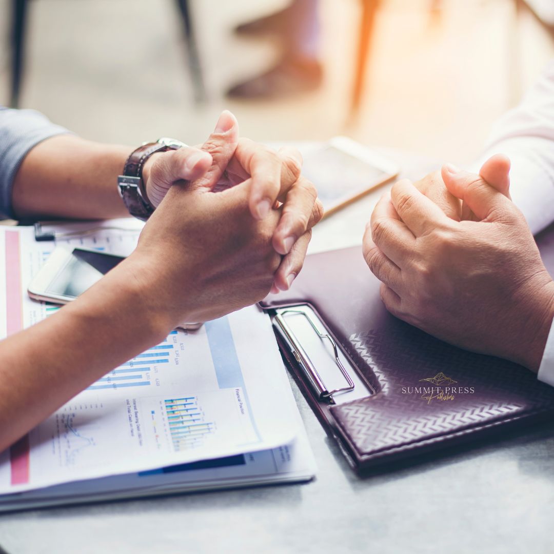 Negotiation between an author and a hybrid publisher.