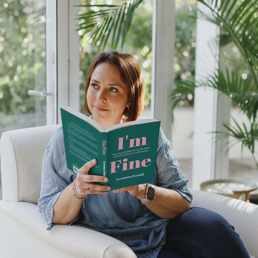 Photo of Leonora Found, the newest author who wrote I'm Fine, a book about navigating emotions and parenthood.