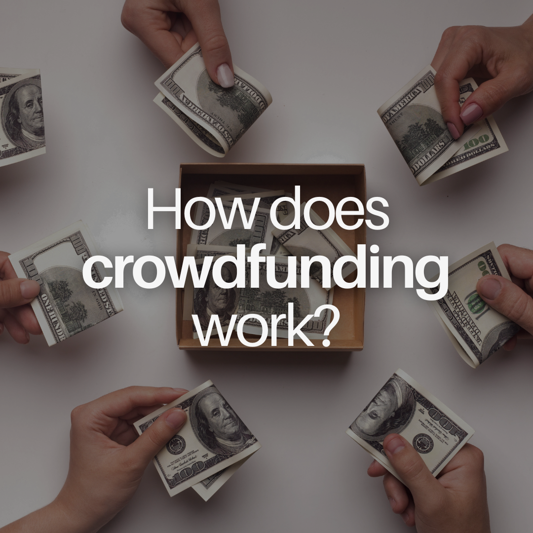 Crowdfunding a Book Launch A photo of funds being gathered to represent crowdfunding