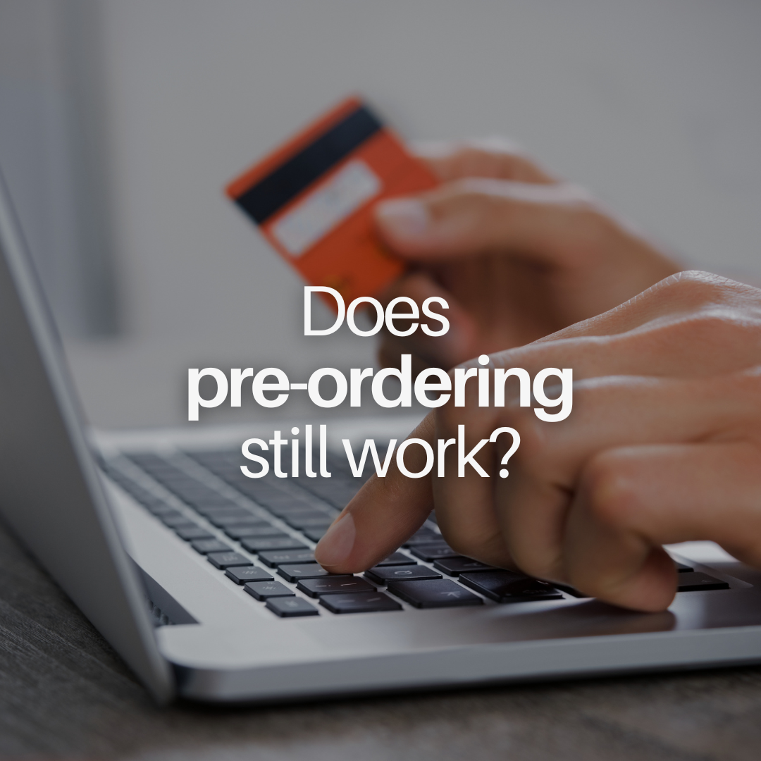 photo of someone making an online preorder
